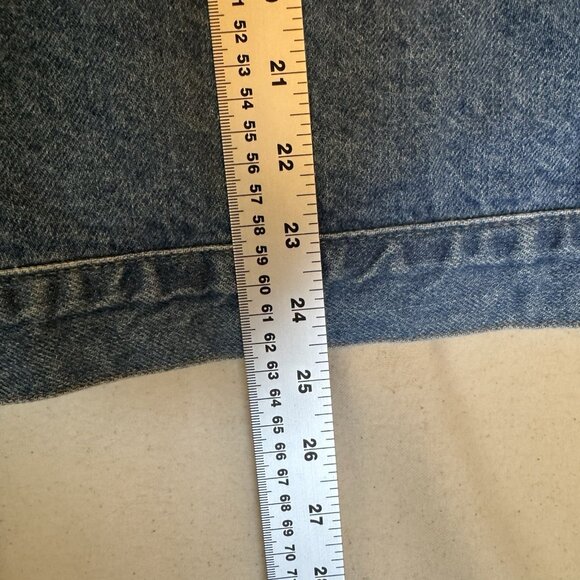 VTG Embossed Denim Trucker Jean Jacket Polaris ATV Snowmobile Mens XXL USA - Picture 8 of 12